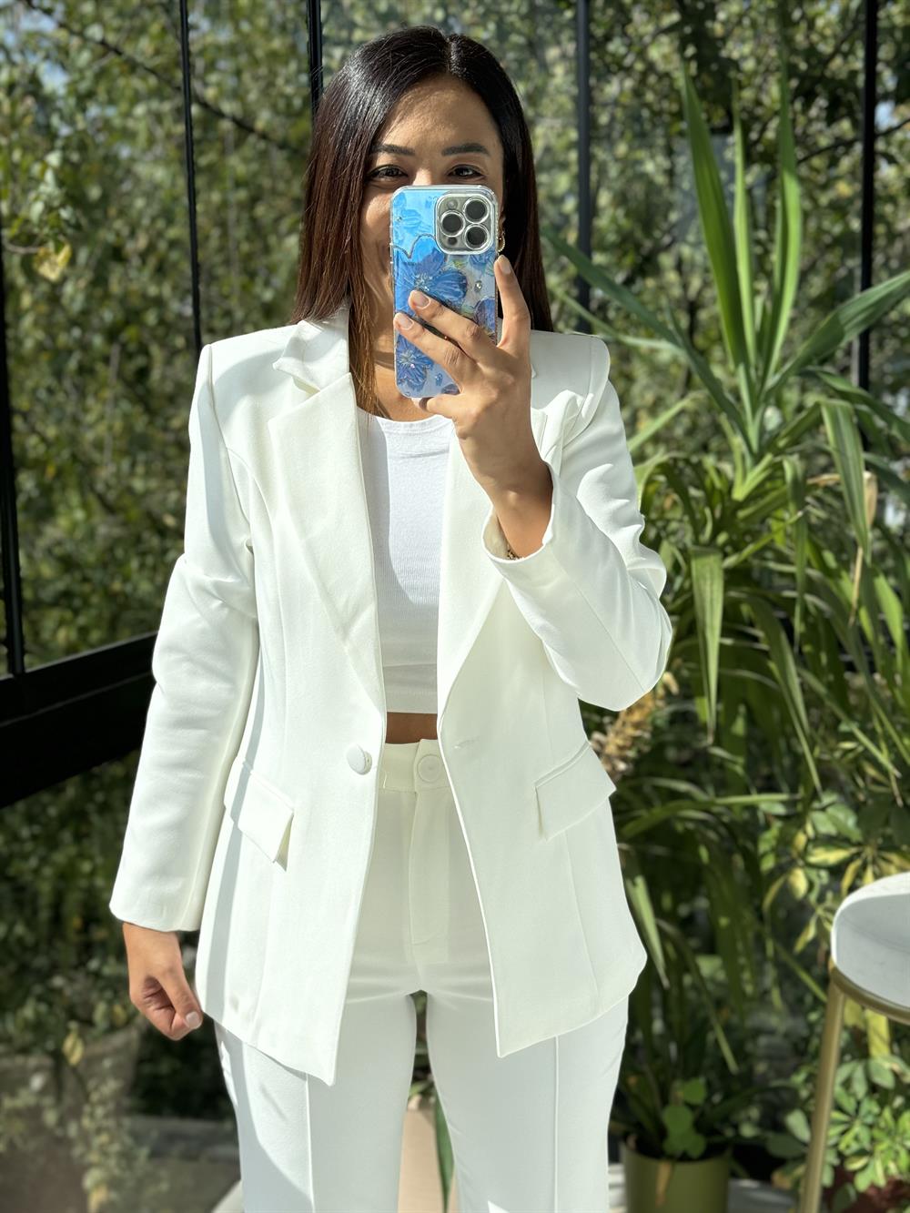 Takım Elbise Kırık Beyaz