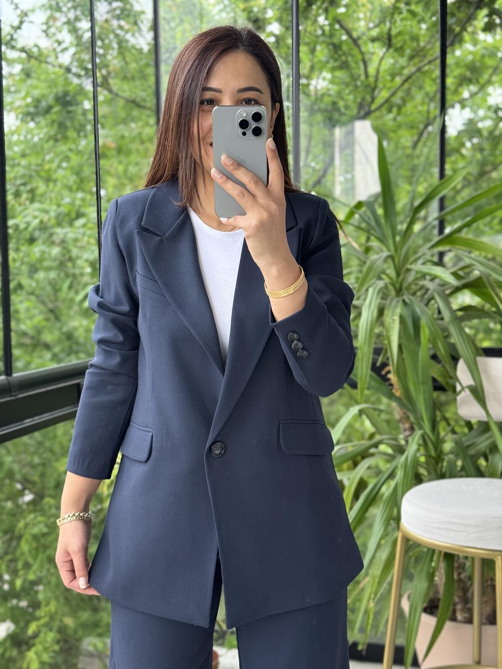 Takım Elbise Oversize Lacivert