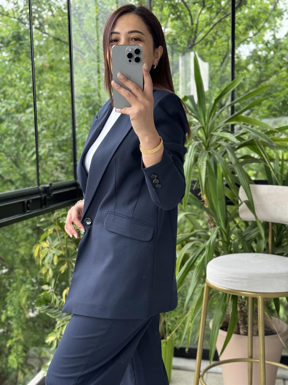 Takım Elbise Oversize Lacivert