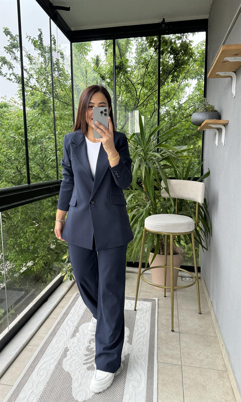 Takım Elbise Oversize Lacivert