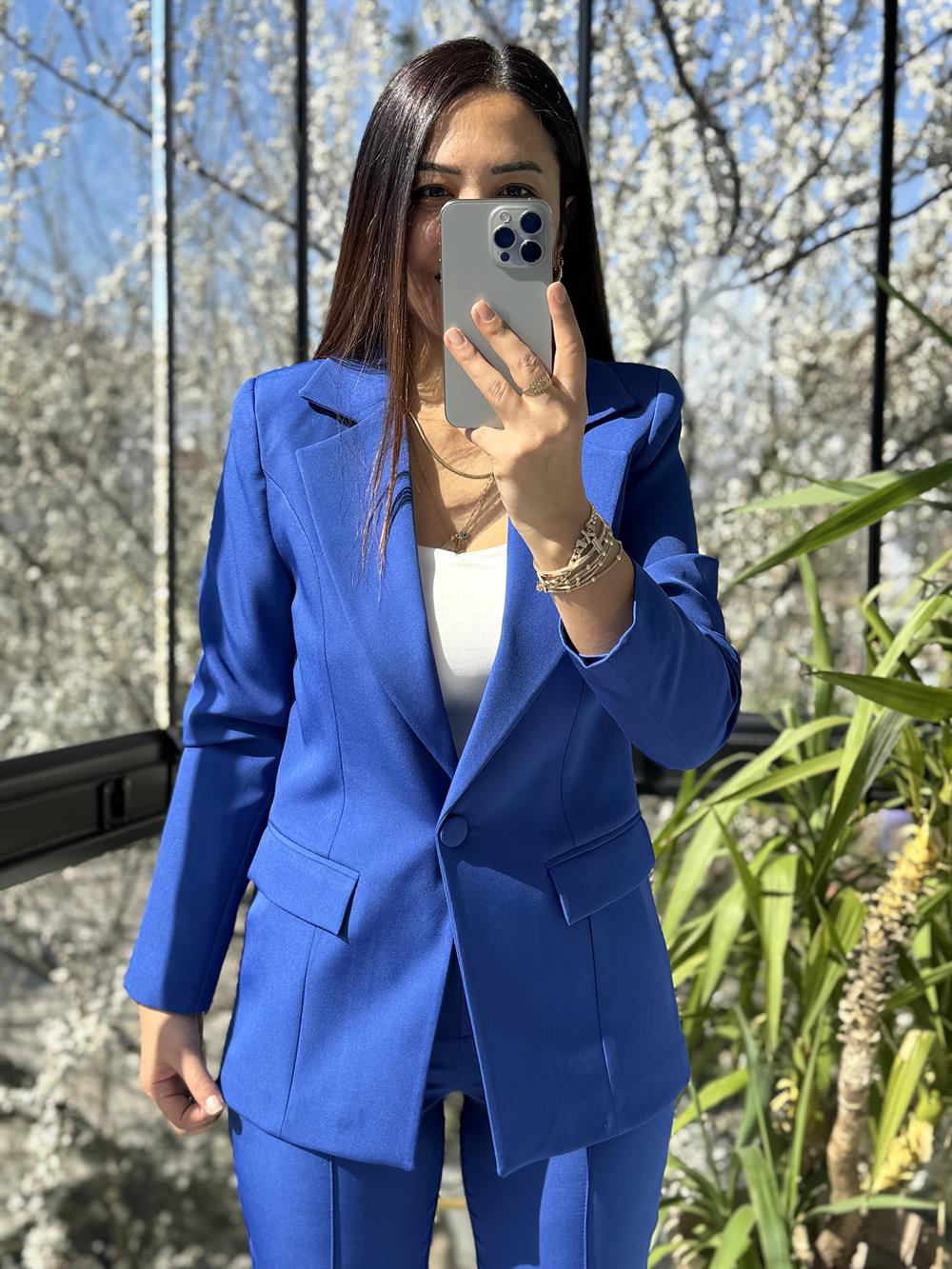 Takım Elbise Sax Mavi