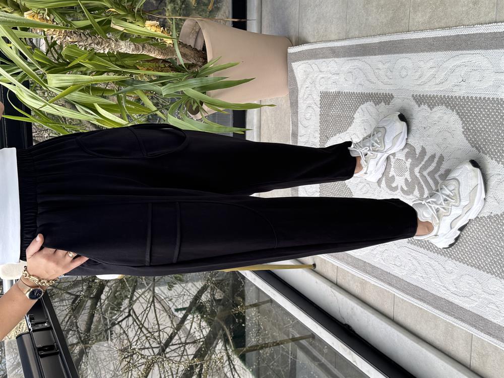 Tasarım Eşofman Siyah