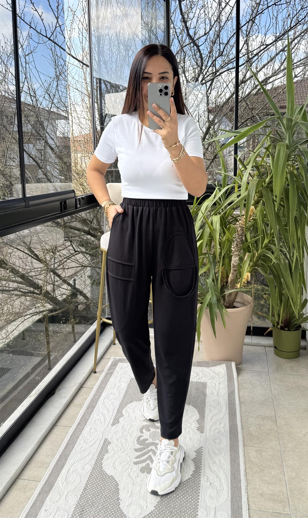 Tasarım Eşofman Siyah