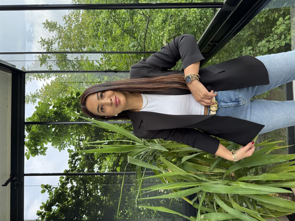 Tek Düğme Blazer Ceket Siyah