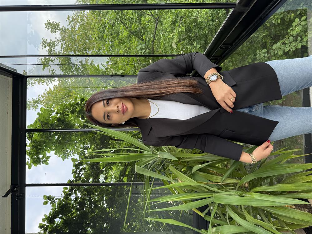 Tek Düğme Blazer Ceket Siyah