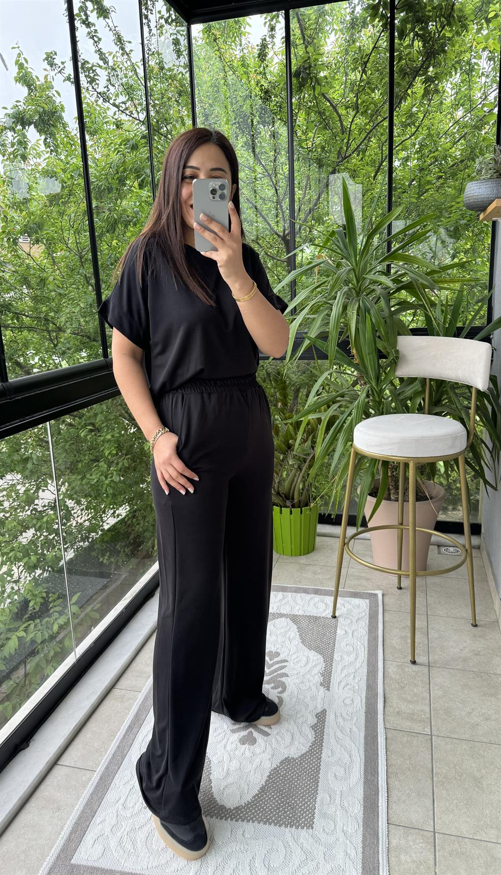 Tişört Pantolon Takım Siyah