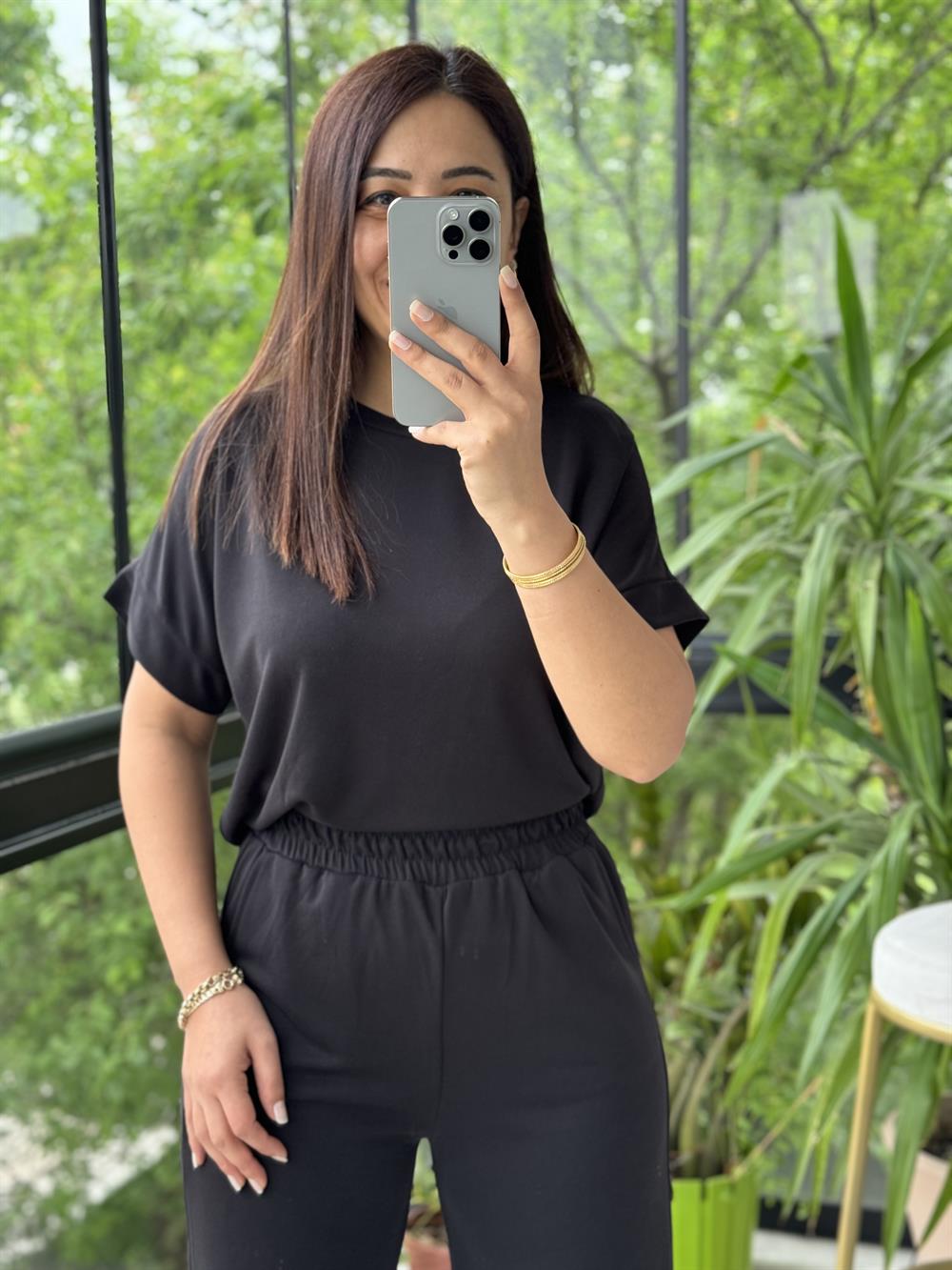 Tişört Pantolon Takım Siyah