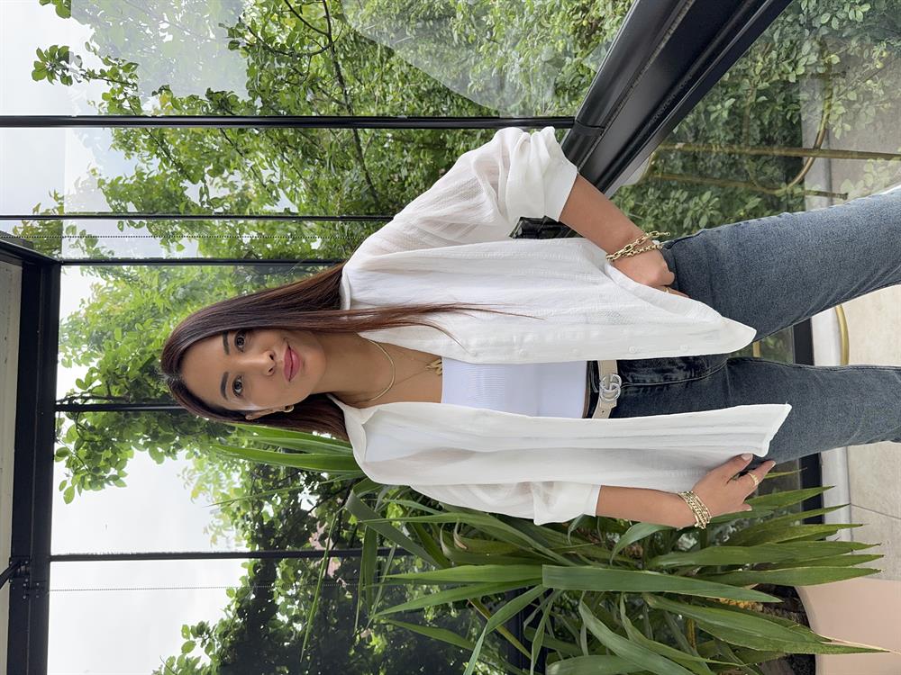 Transparan Gömlek Beyaz