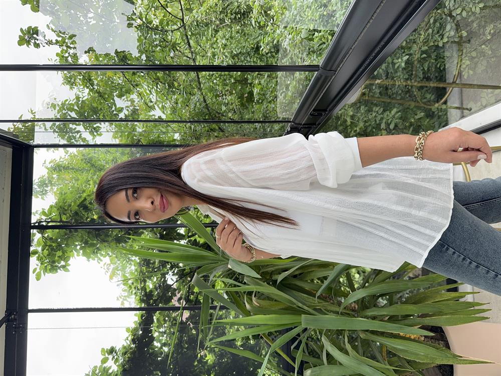 Transparan Gömlek Beyaz