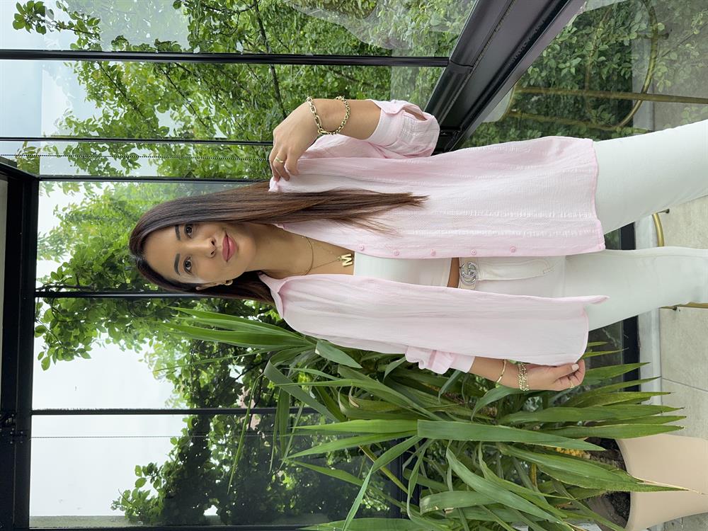 Transparan Gömlek Pembe