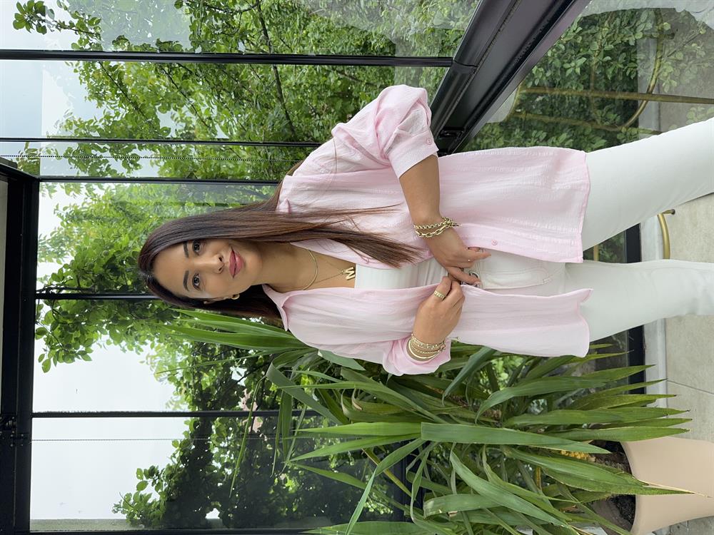 Transparan Gömlek Pembe