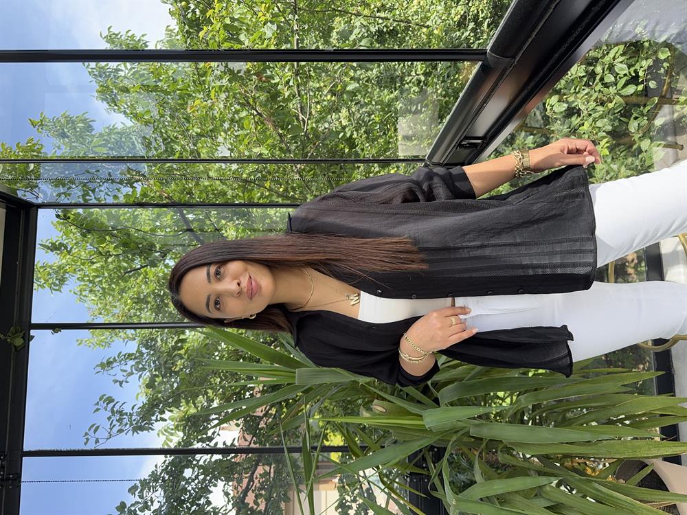 Transparan Gömlek Siyah