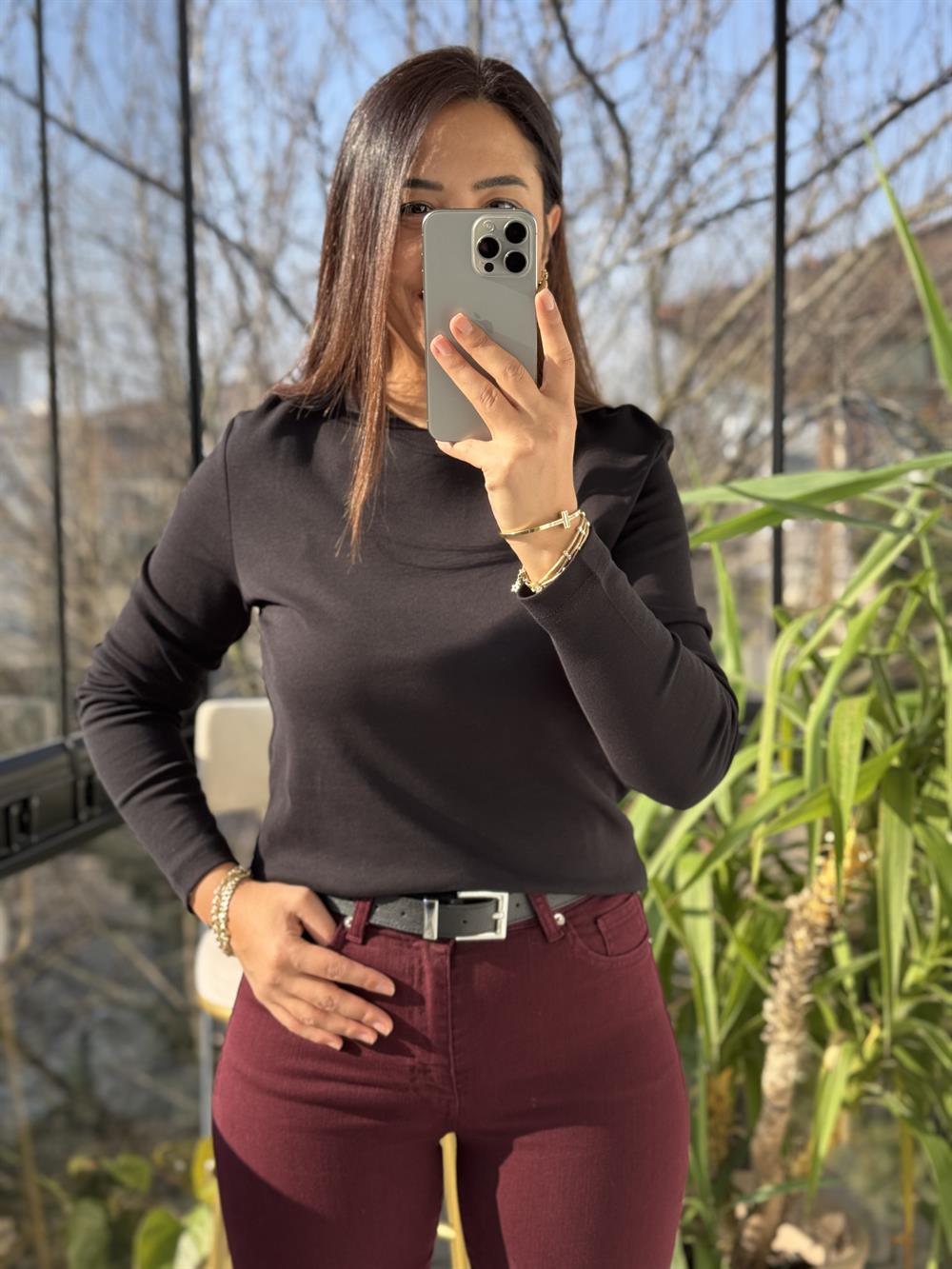 Uzun Kol Penye Siyah