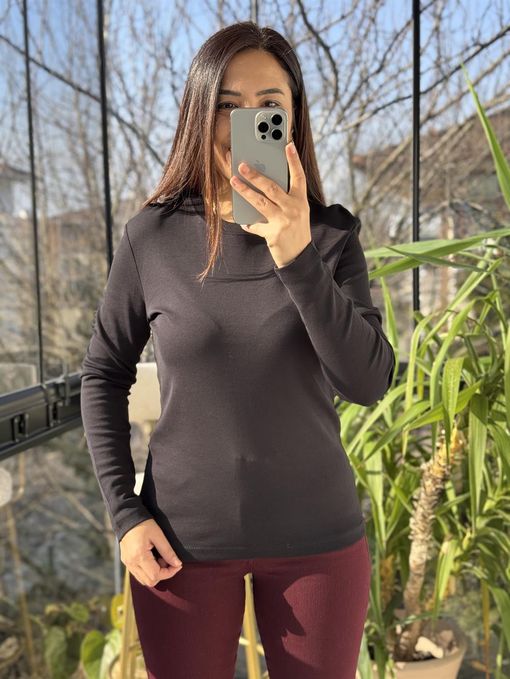 Uzun Kol Penye Siyah