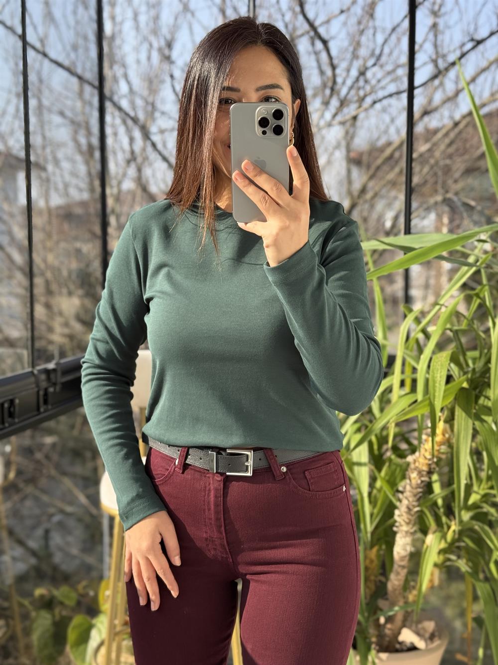 Uzun Kol Penye Yeşil