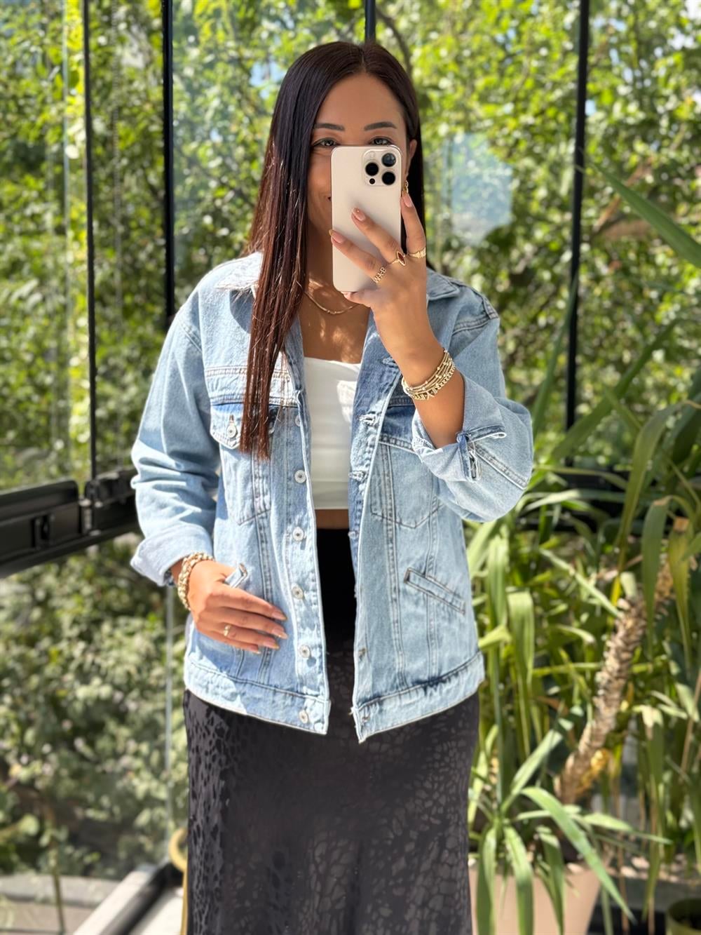 Yan Flato Kot Ceket Mavi