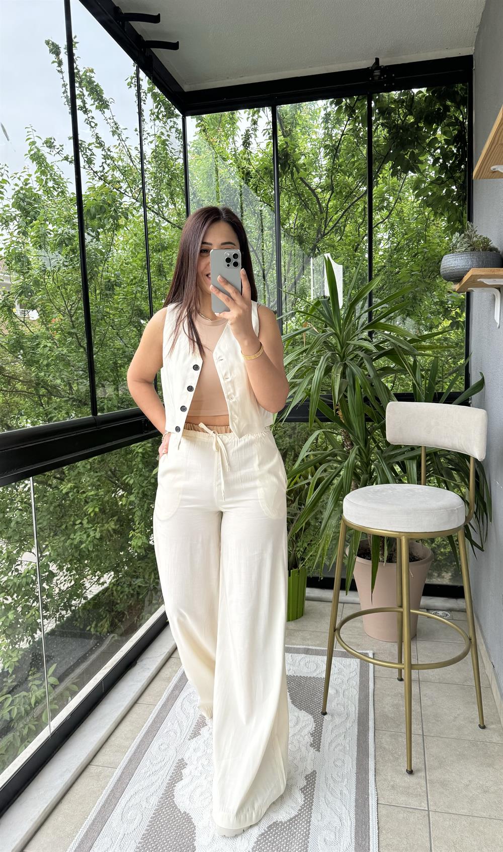 Yelek Pantolon Takım Taş