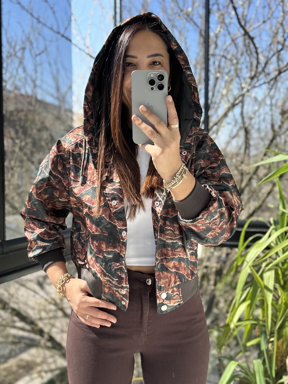 Zra Bomber Ceket Yeşil