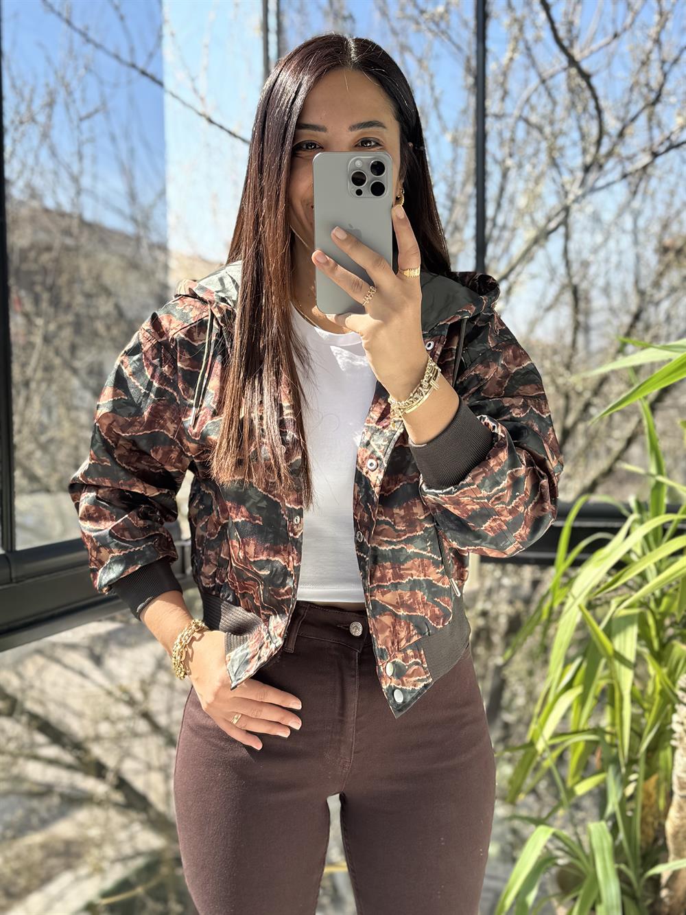 Zra Bomber Ceket Yeşil