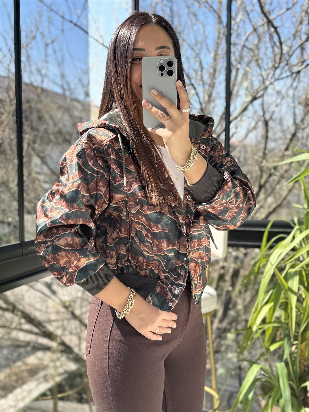 Zra Bomber Ceket Yeşil