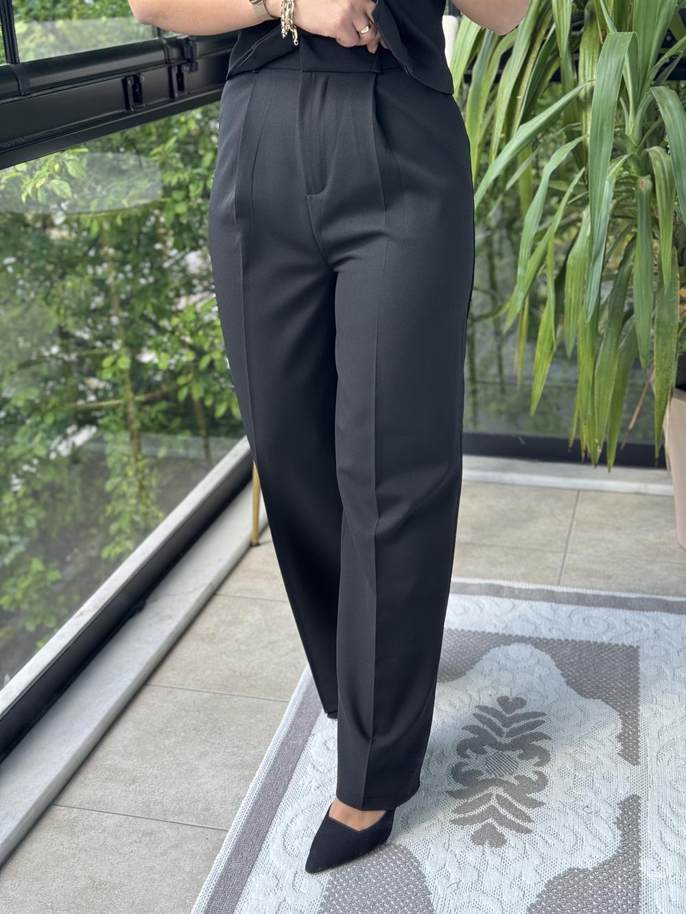 Zra Model Palazzo Pantolon Siyah