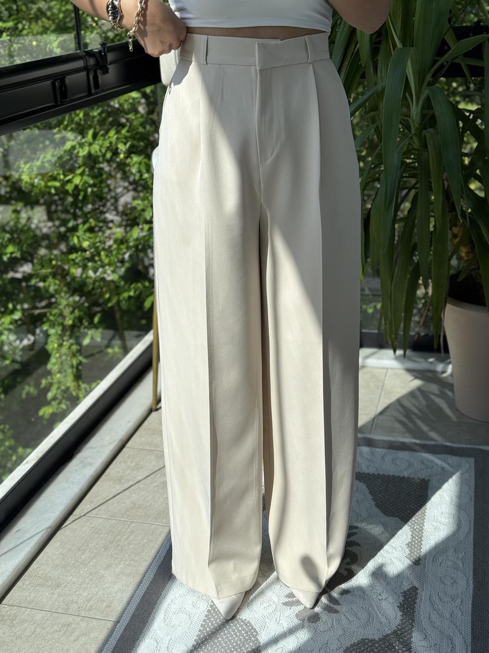 Zra Model Palazzo Pantolon Taş