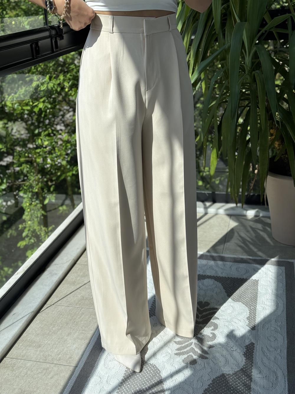 Zra Model Palazzo Pantolon Taş