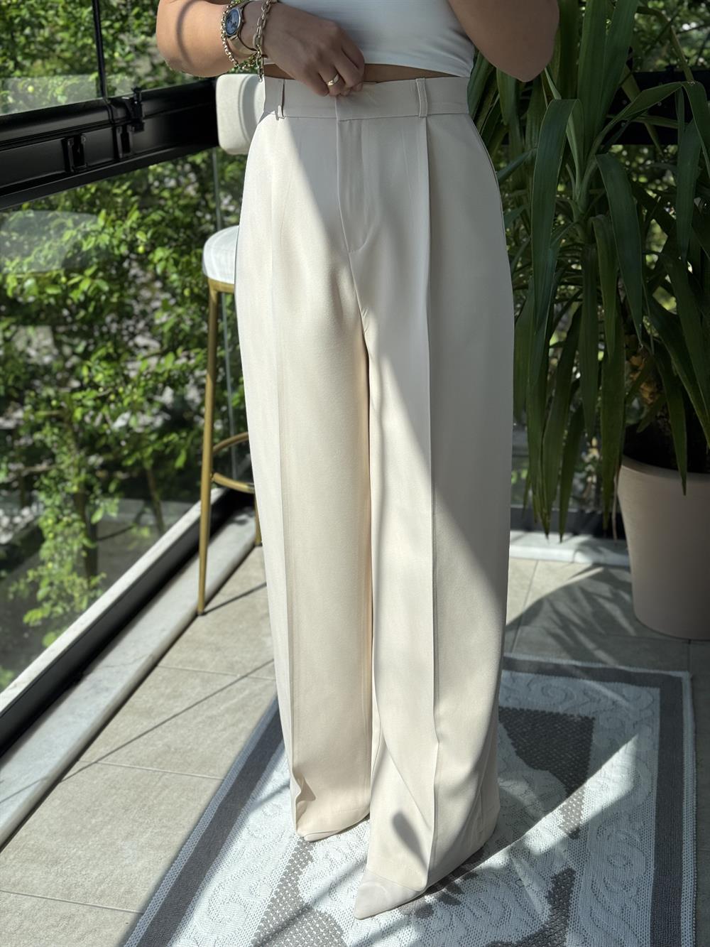 Zra Model Palazzo Pantolon Taş