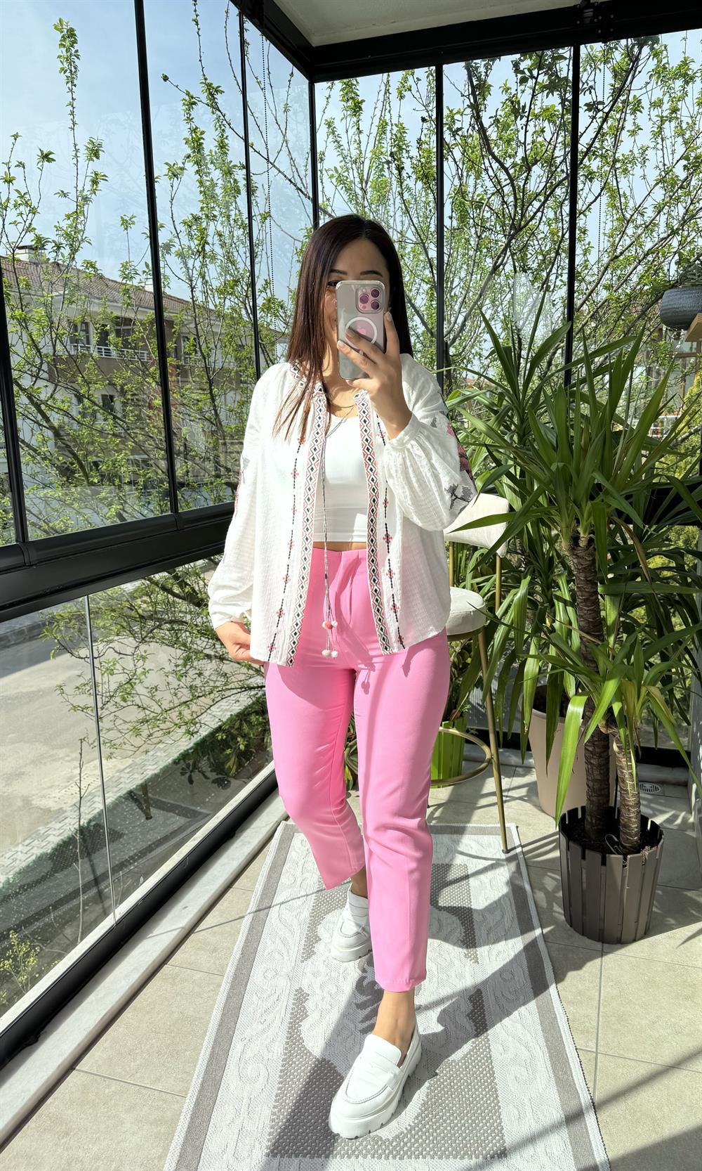 Zra Model Pantolon Pembe