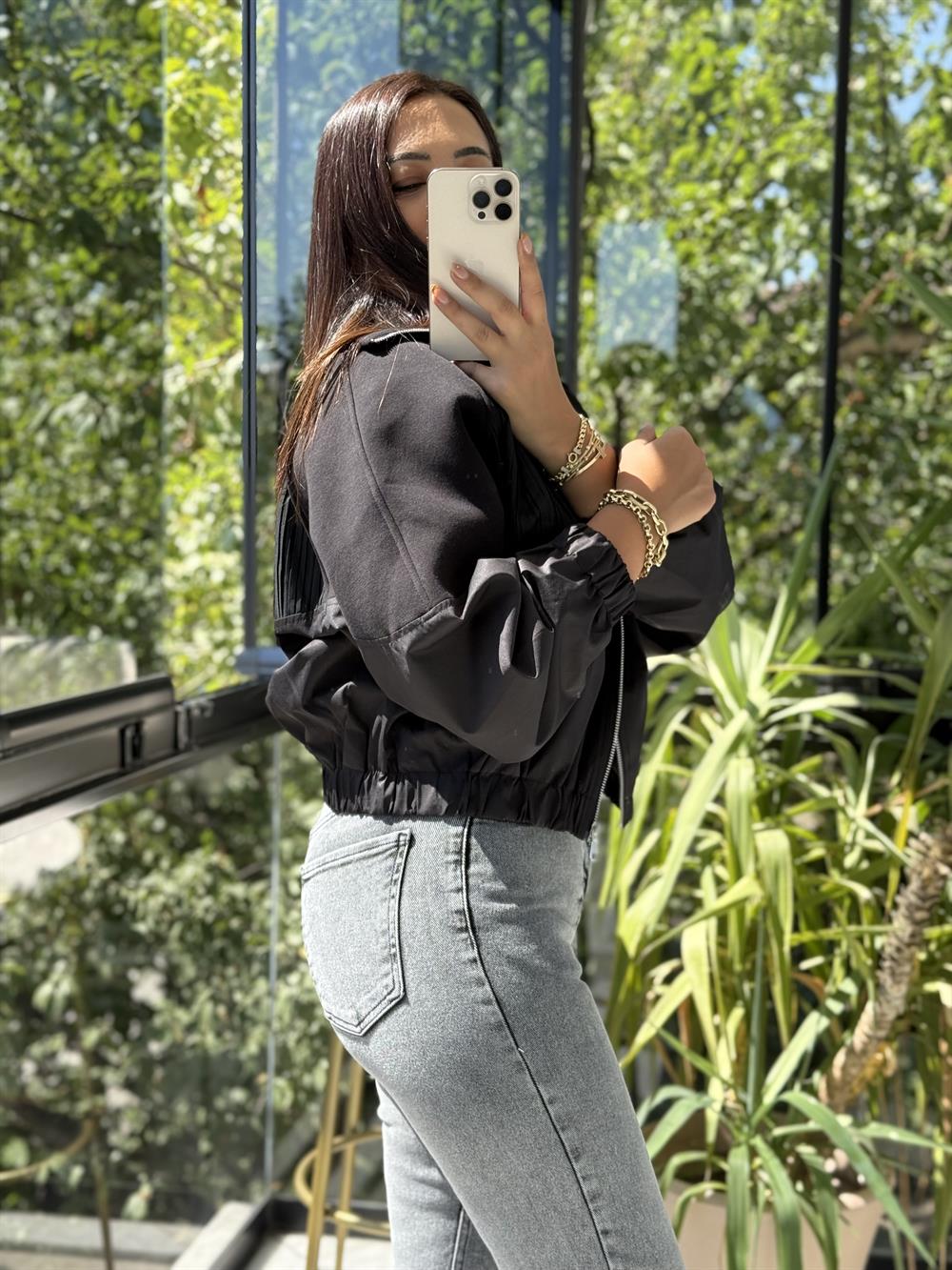 Zra Tasarım Bomber Ceket Siyah