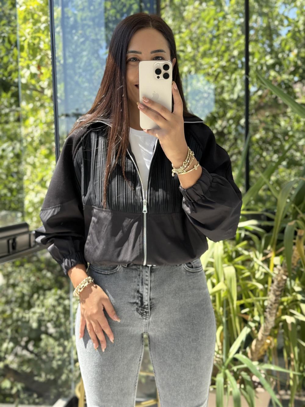 Zra Tasarım Bomber Ceket Siyah