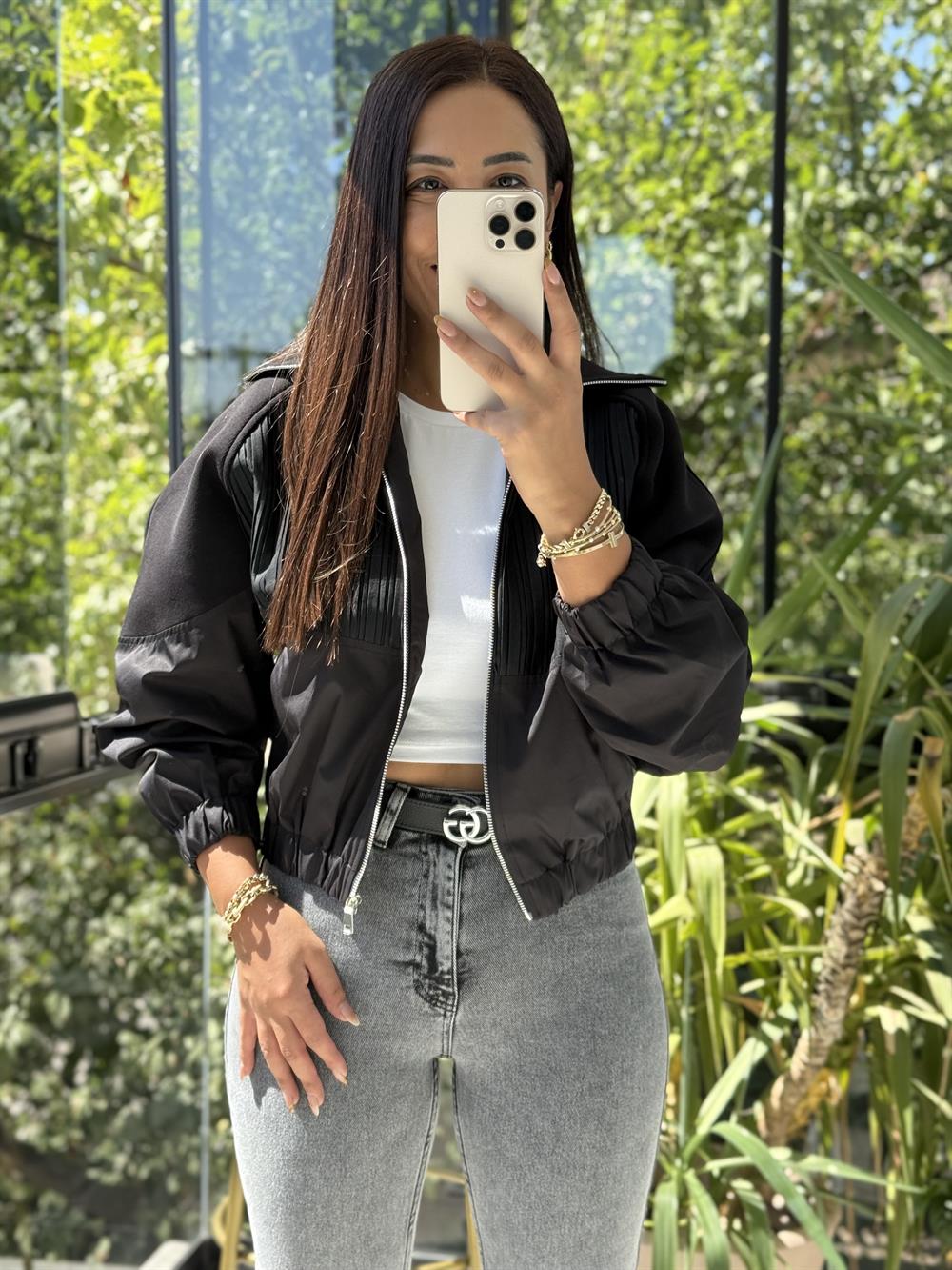 Zra Tasarım Bomber Ceket Siyah