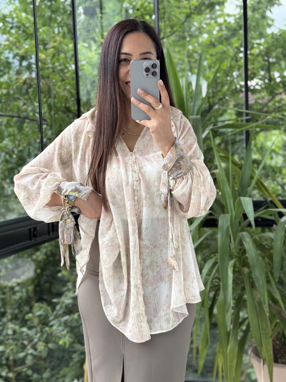 Zra Yoryo Gömlek Krem