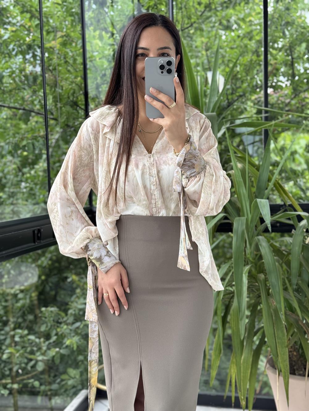 Zra Yoryo Gömlek Krem