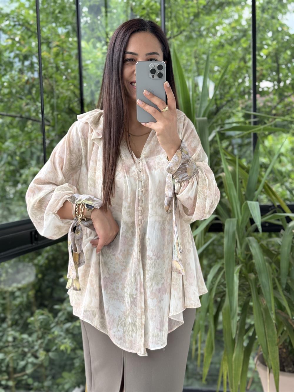 Zra Yoryo Gömlek Krem