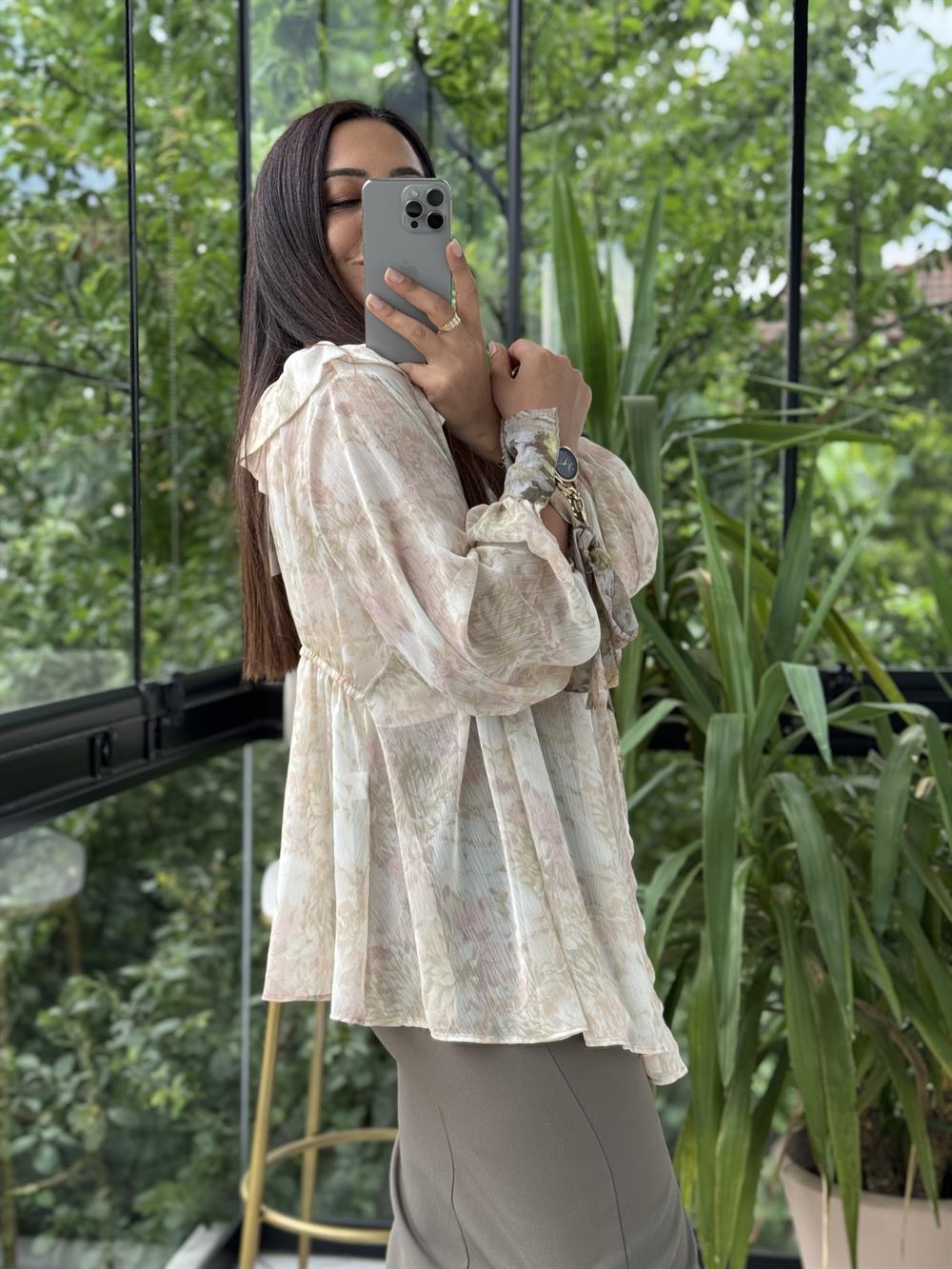 Zra Yoryo Gömlek Krem