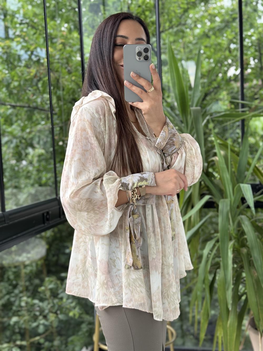 Zra Yoryo Gömlek Krem