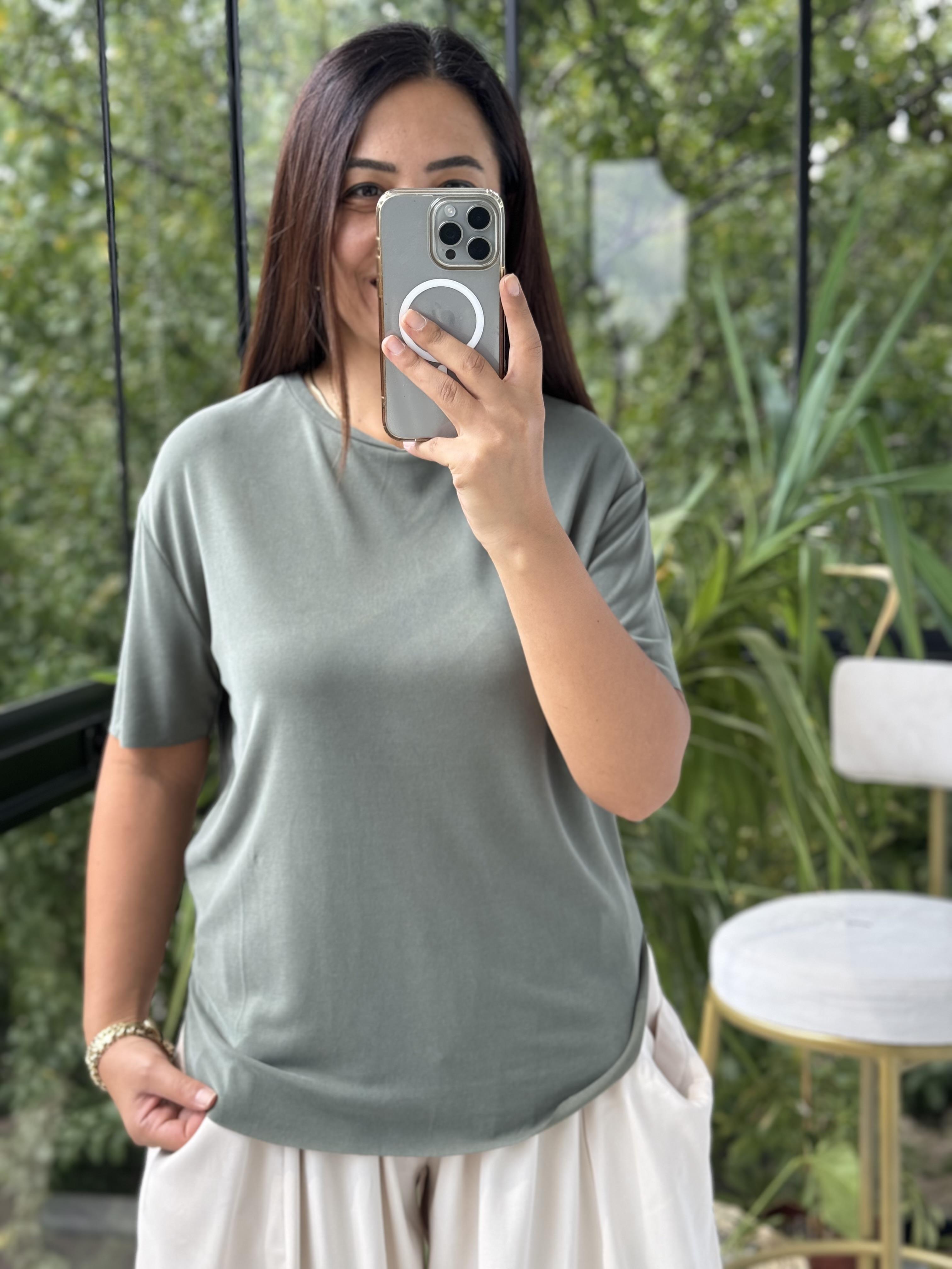  Oysho Tişört Haki Yeşili