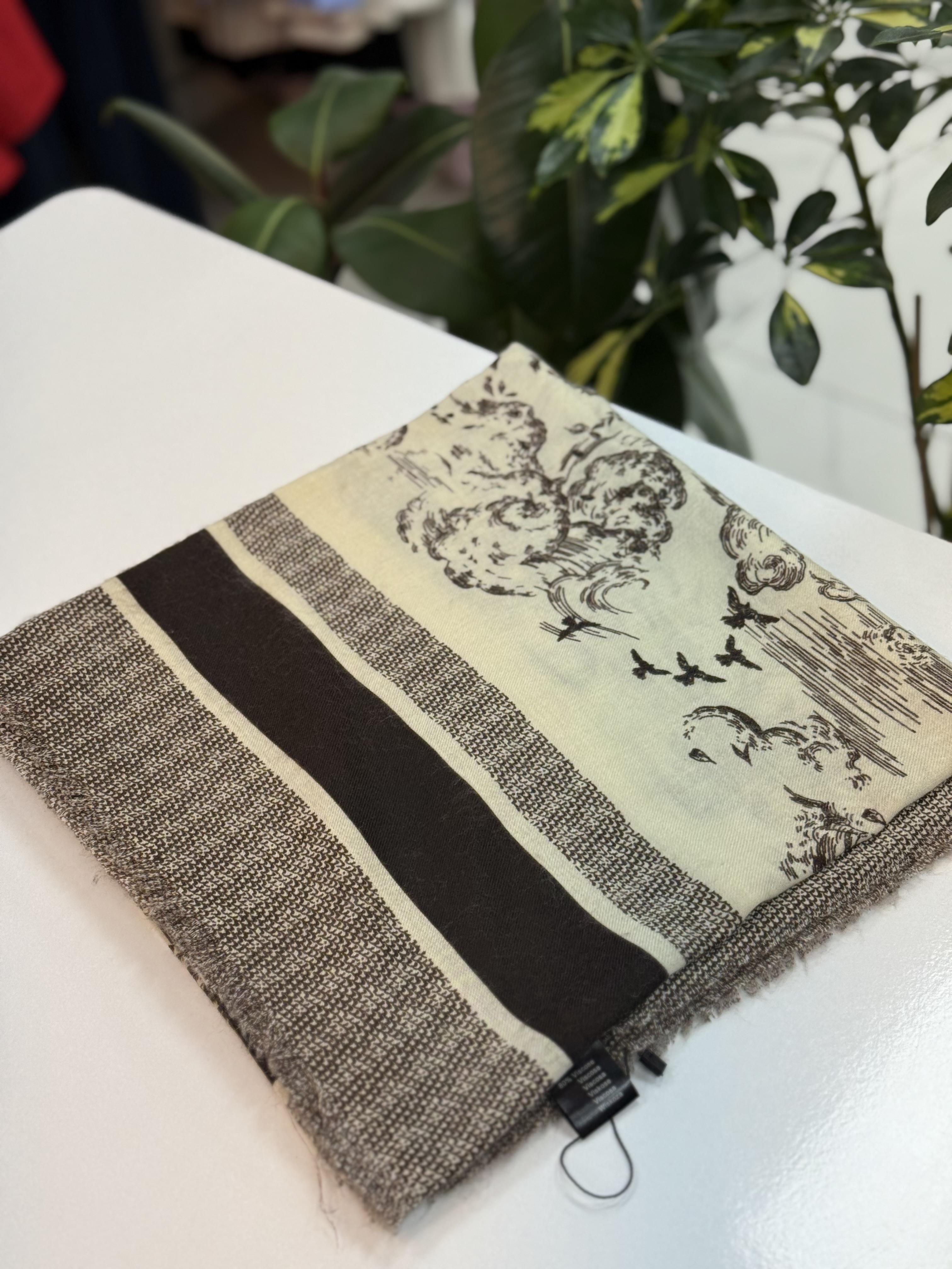 İthal Kaşmir Şal D*or kahve