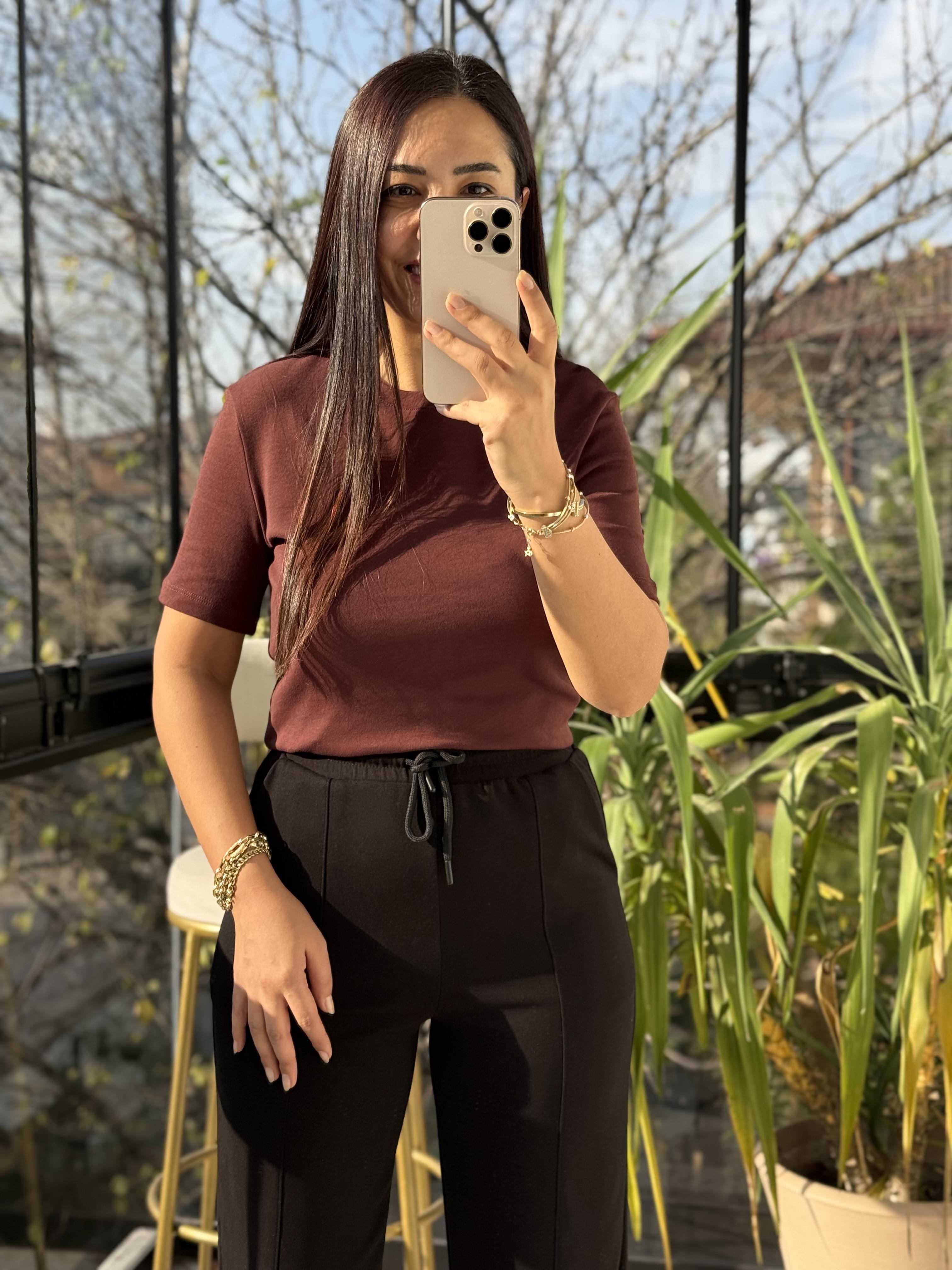 Massi Basic Tişört Kahve