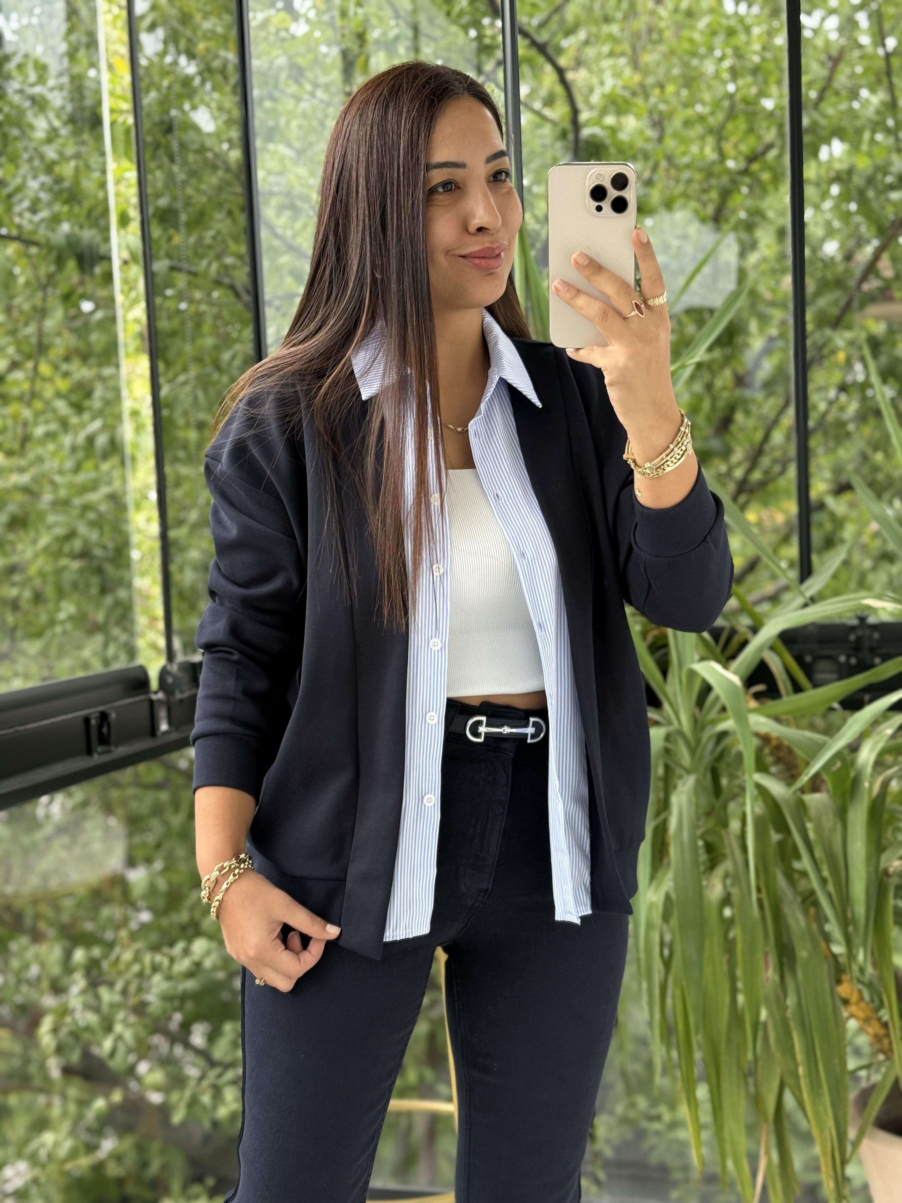 Gömlek Mix Hırka Lacivert