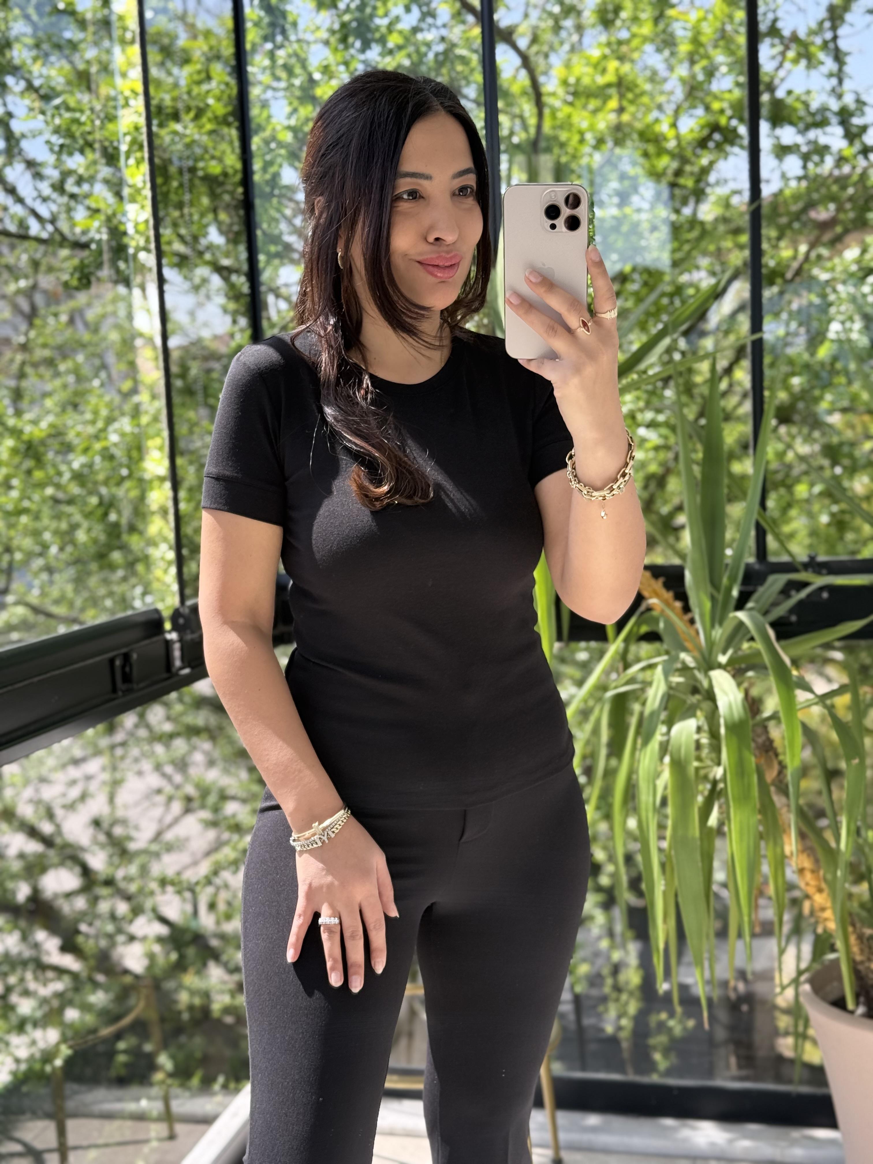 Dilvin Kısa Kollu Tişört Siyah