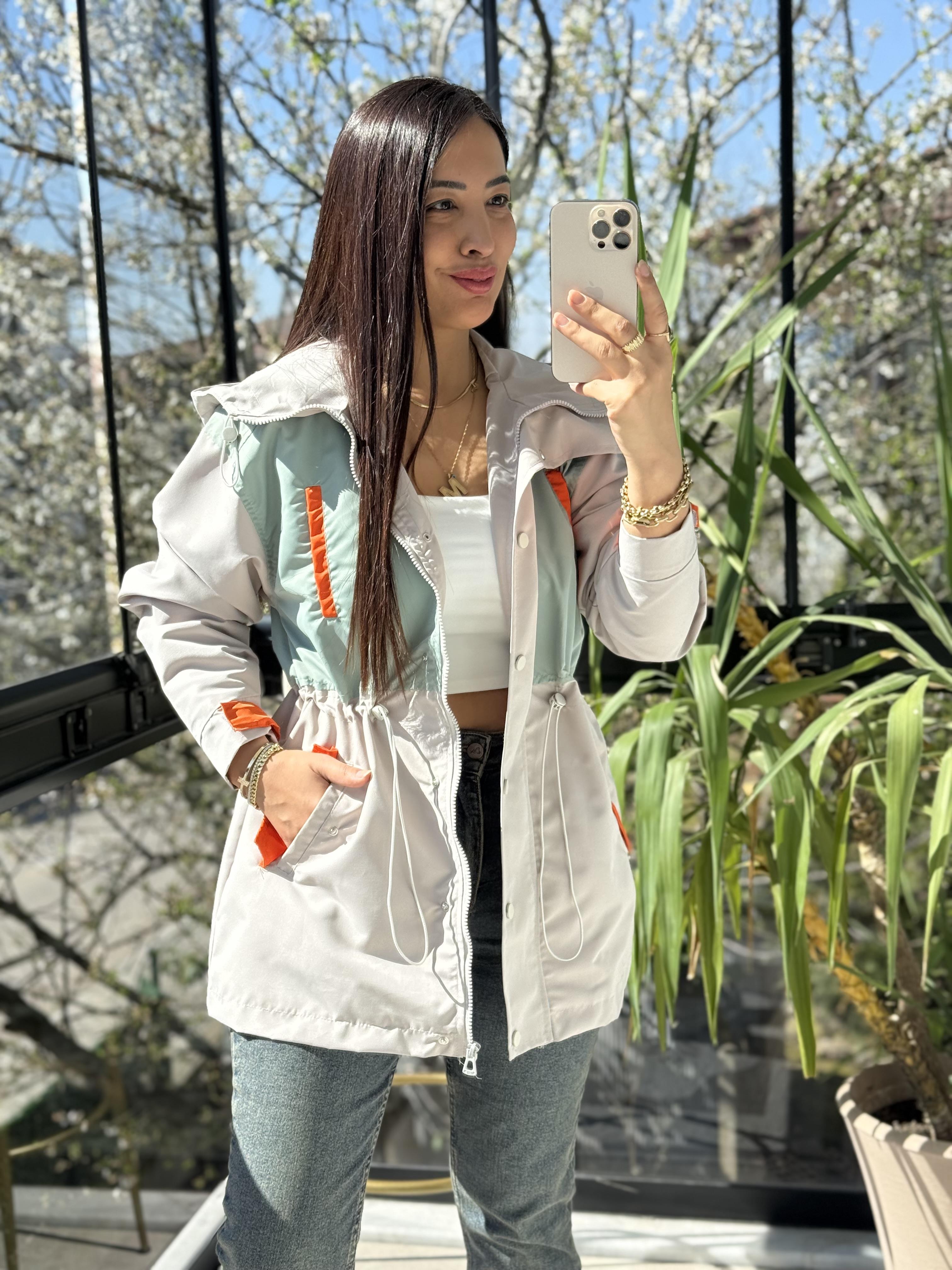 Mini Blok Trençkot Taş