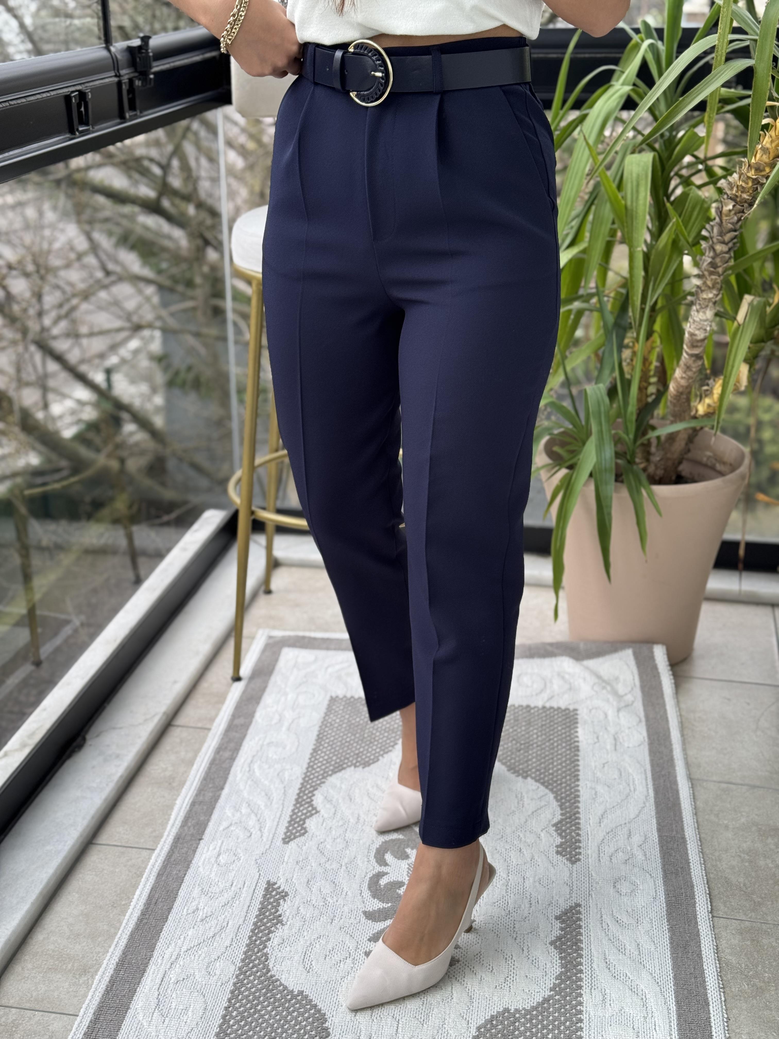 Duble Paça Pantolon Lacivert