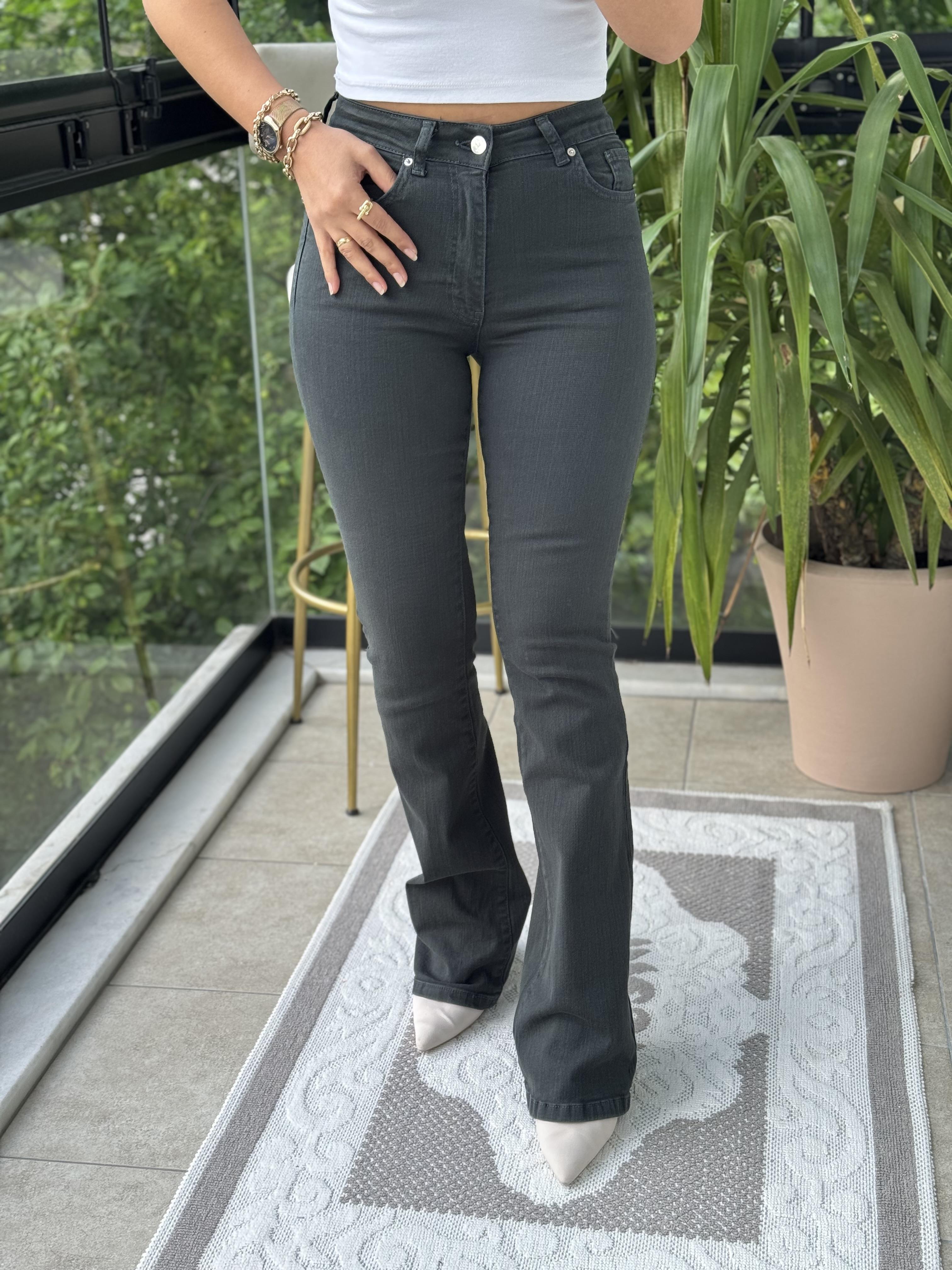 İspanyol Paça Jean Yeşil