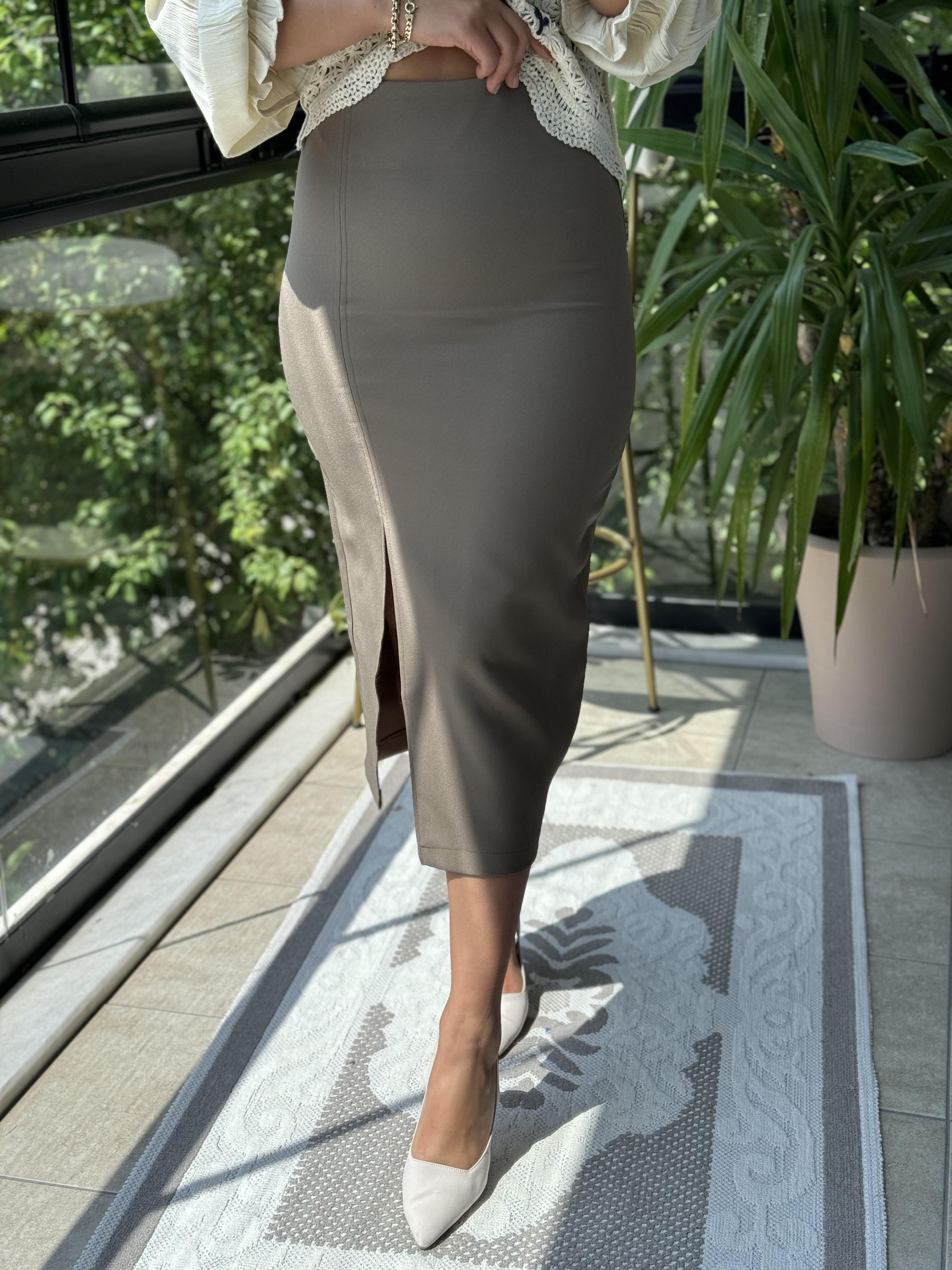 Kalem Etek Camel Haki Yeşili