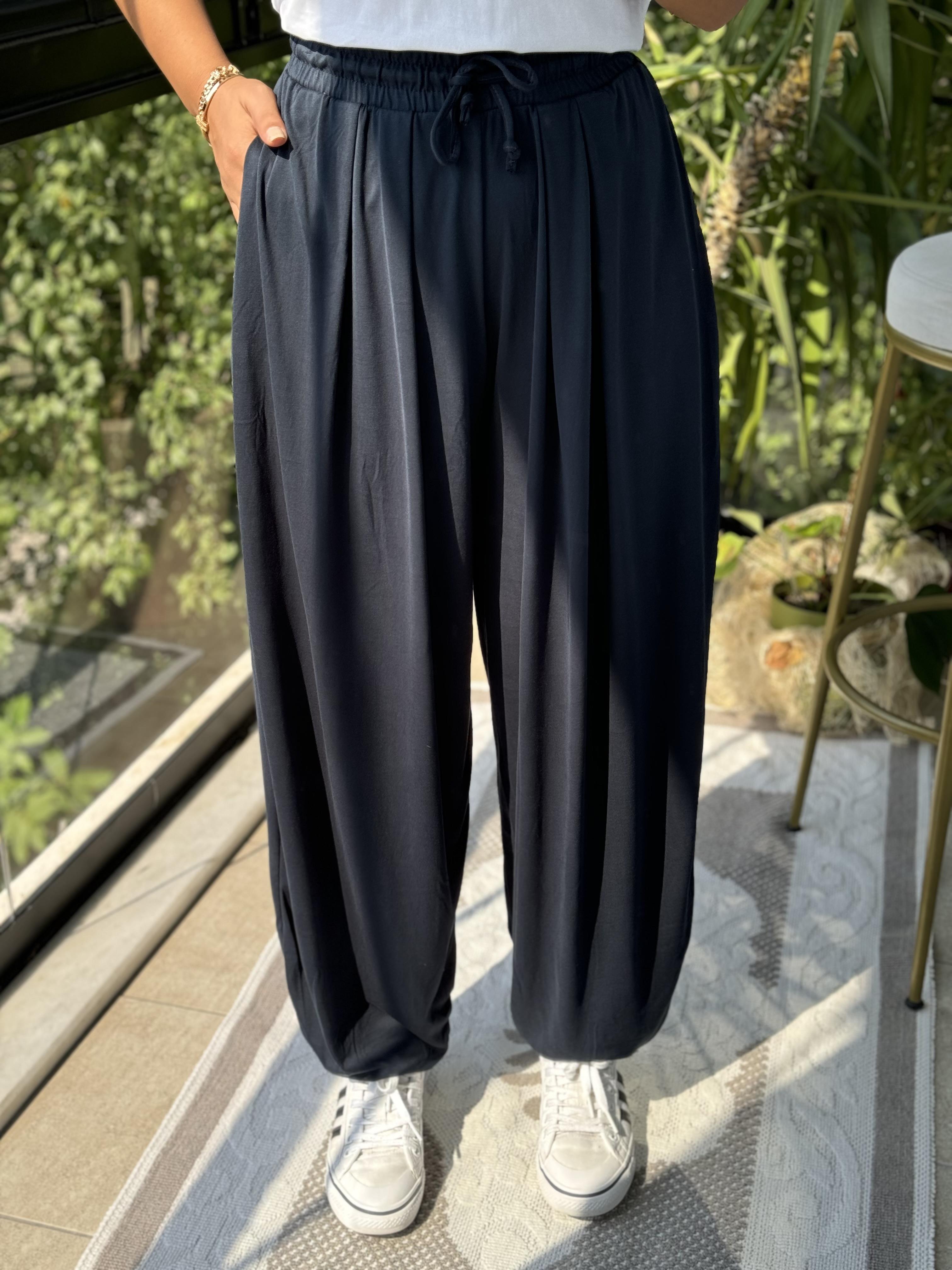 Modal Şalvar Pantolon Lacivert