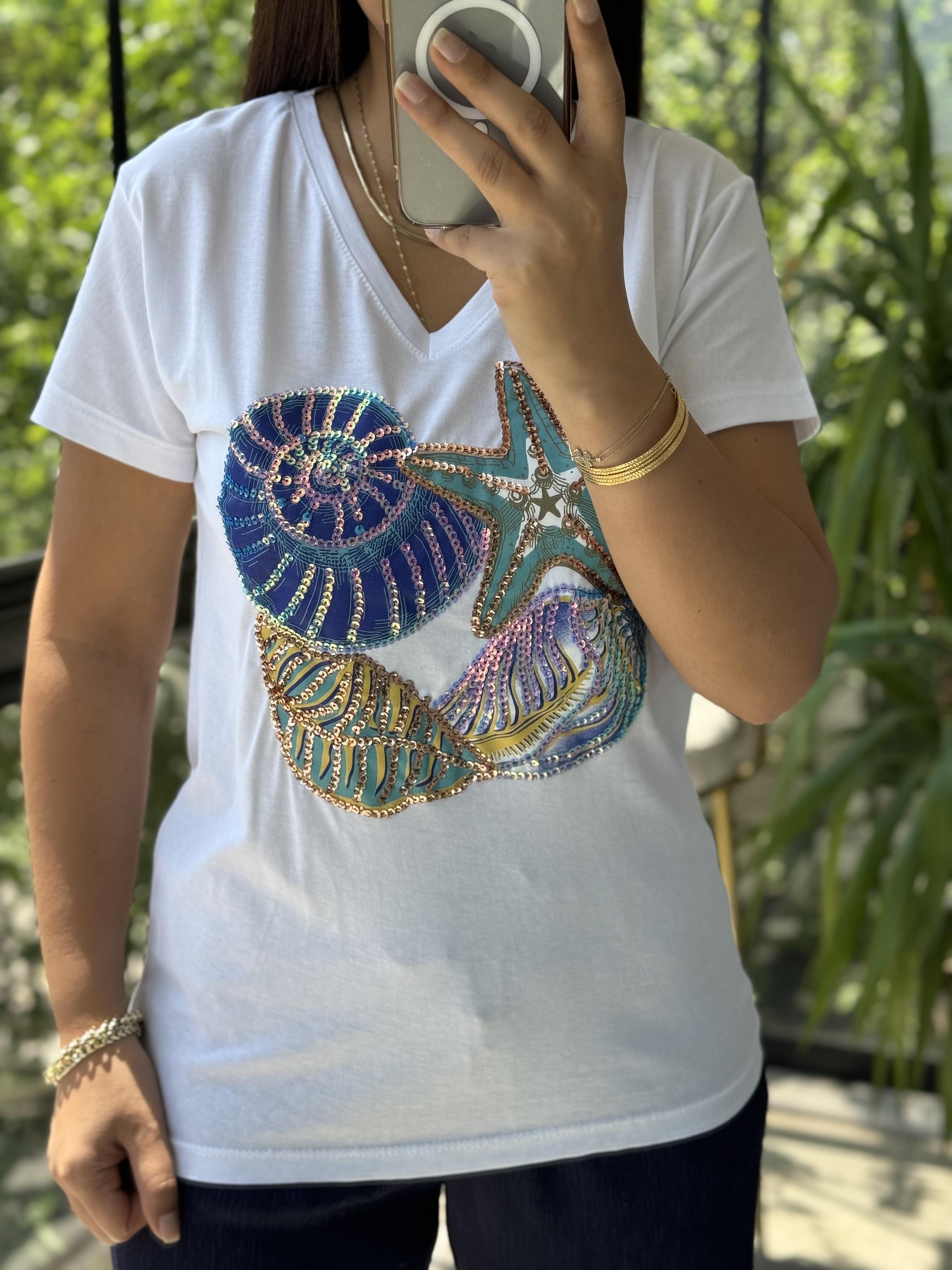 Pamuklu Tişört Yıldızlı