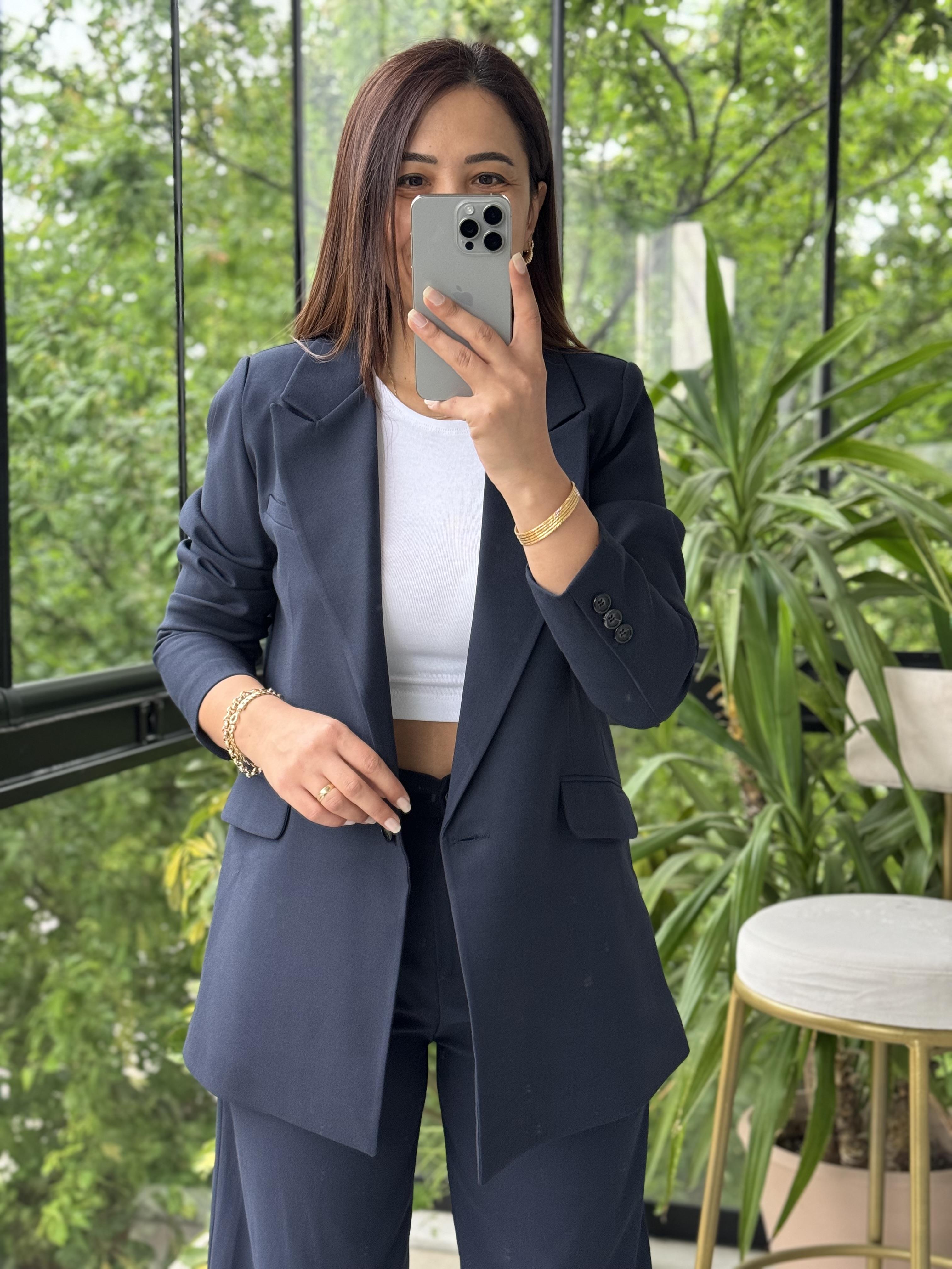 Takım Elbise Oversize Lacivert