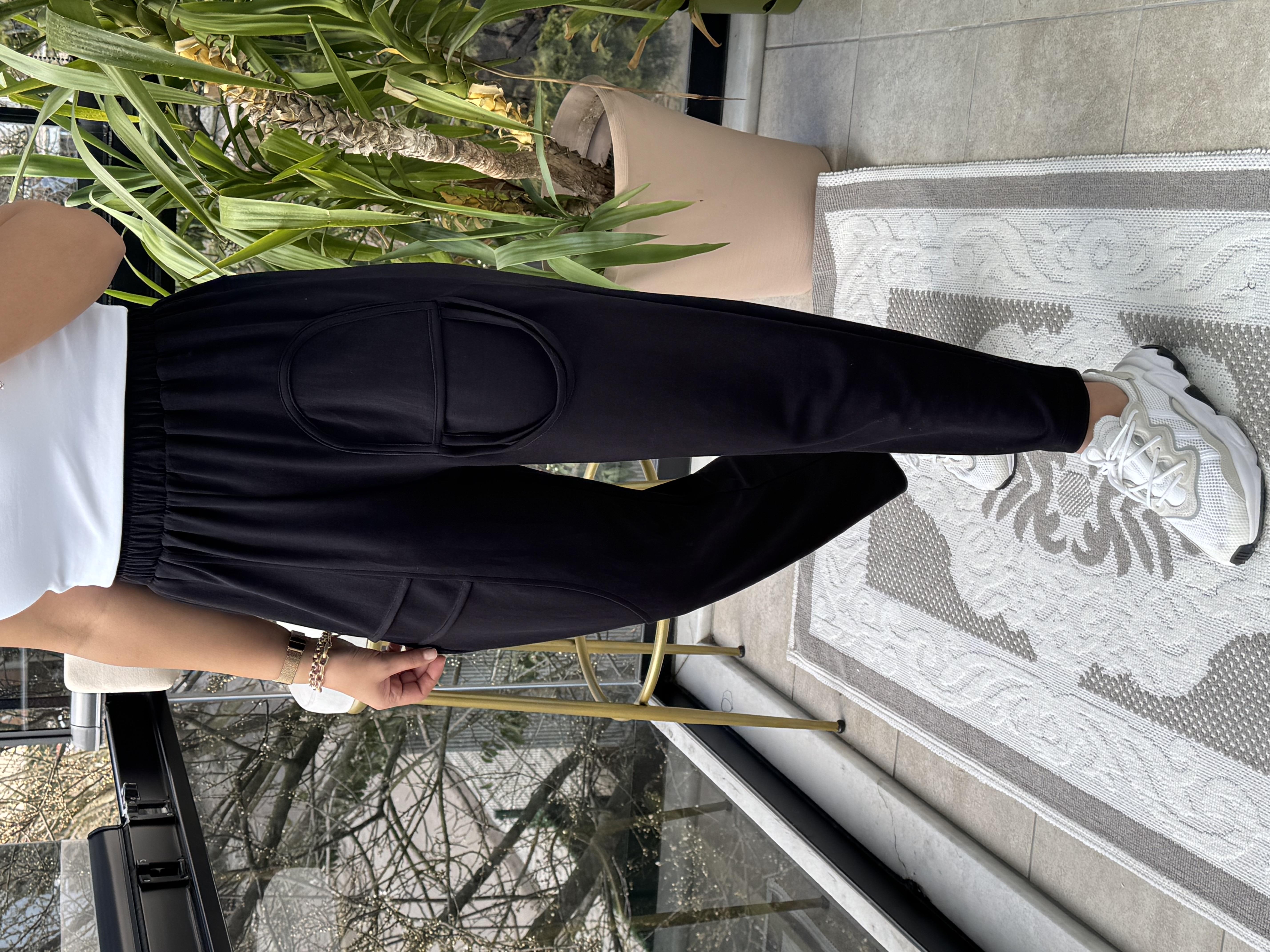 Tasarım Eşofman Siyah